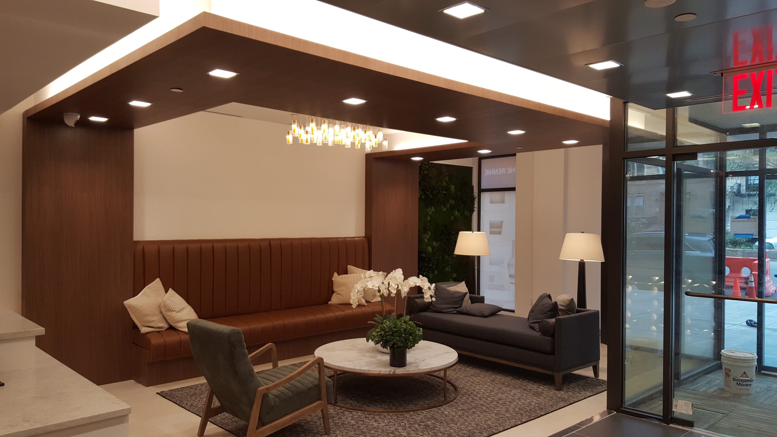 Grand Hotel Lobby — Custom Curved Sofa