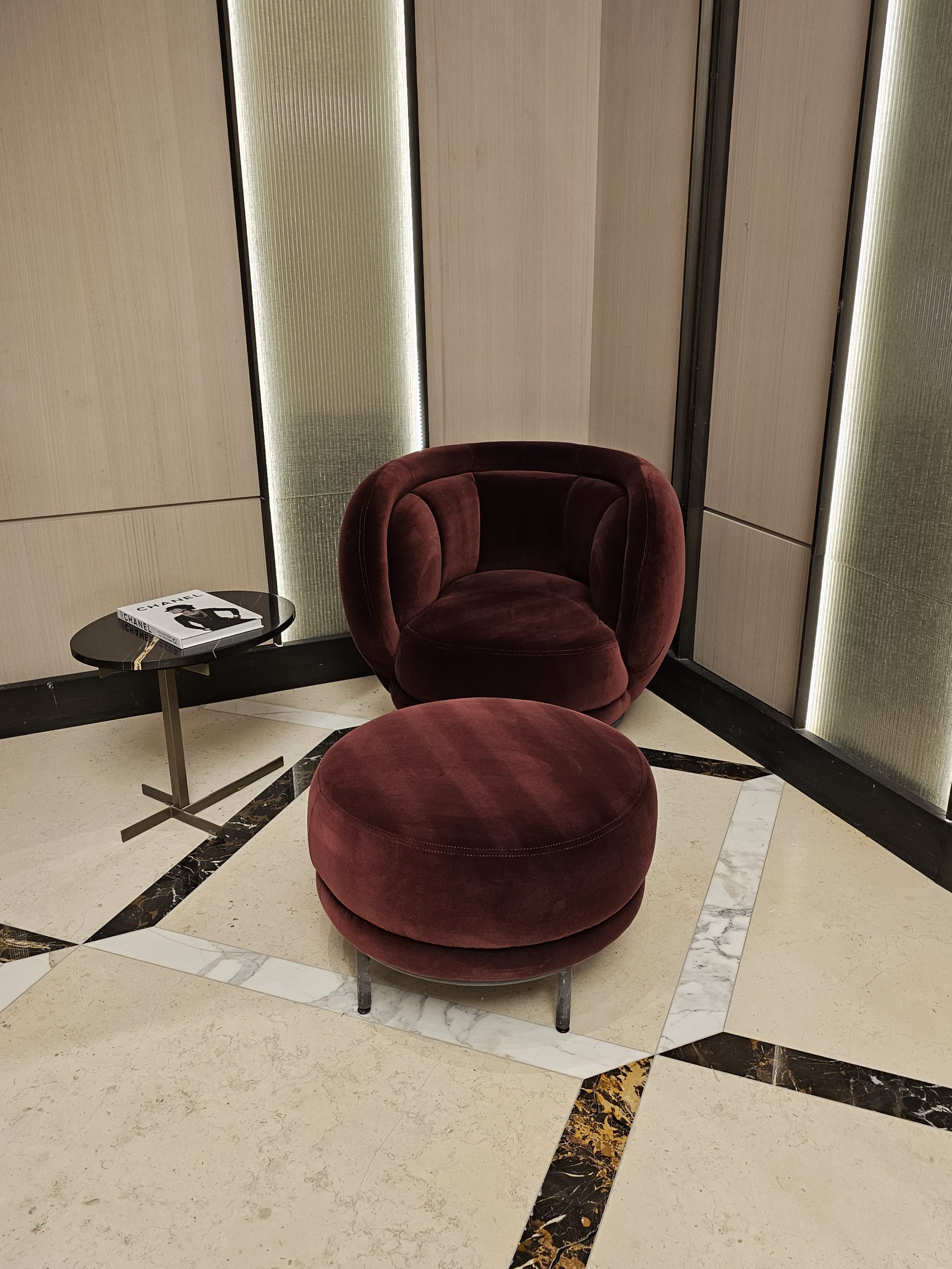 Lobby velvet chair — Custom Upholstered Seating